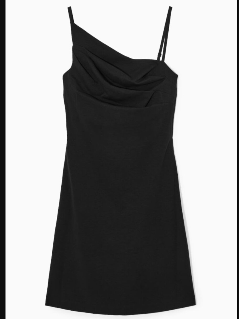 COS Asymmetric Draped Mini Dress Size X